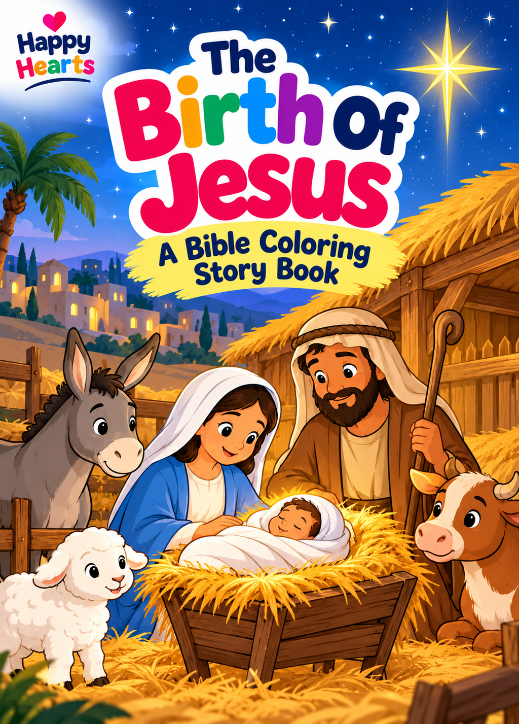 The Birth Of Jesus Bible Story Children’s Coloring & Activity Book
