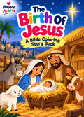 The Birth Of Jesus Bible Story Children’s Coloring & Activity Book