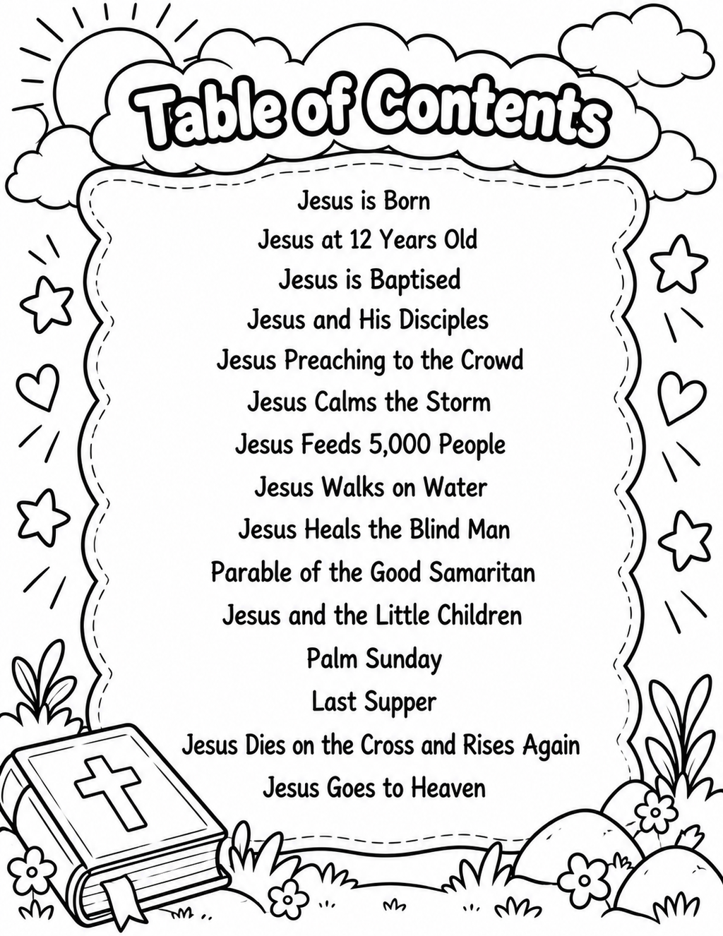 New Testament Bible Coloring Book for Kids