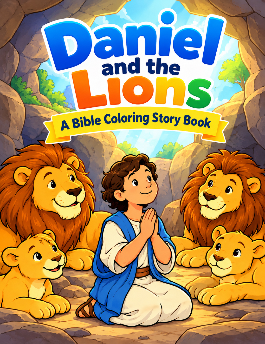 Bible Children’s Coloring & Activity Book |Daniel and the Lions|