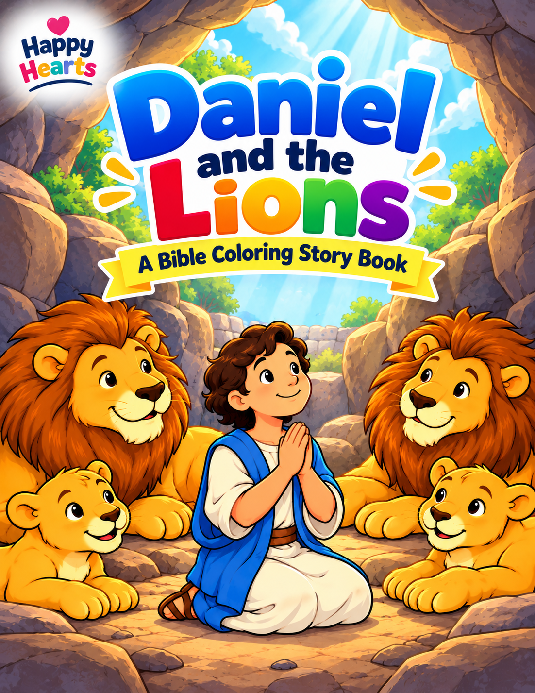 Download & Print |Bible Children’s Coloring & Activity Book | Daniel and the Lions