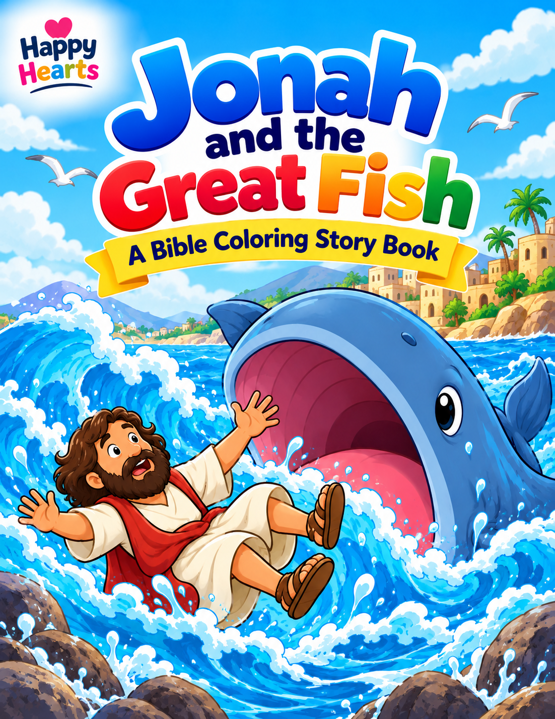 Download & Print - Activity and Coloring Book, Jonah and the Great Fish