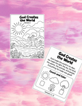 God's Creation - Bible Coloring Page